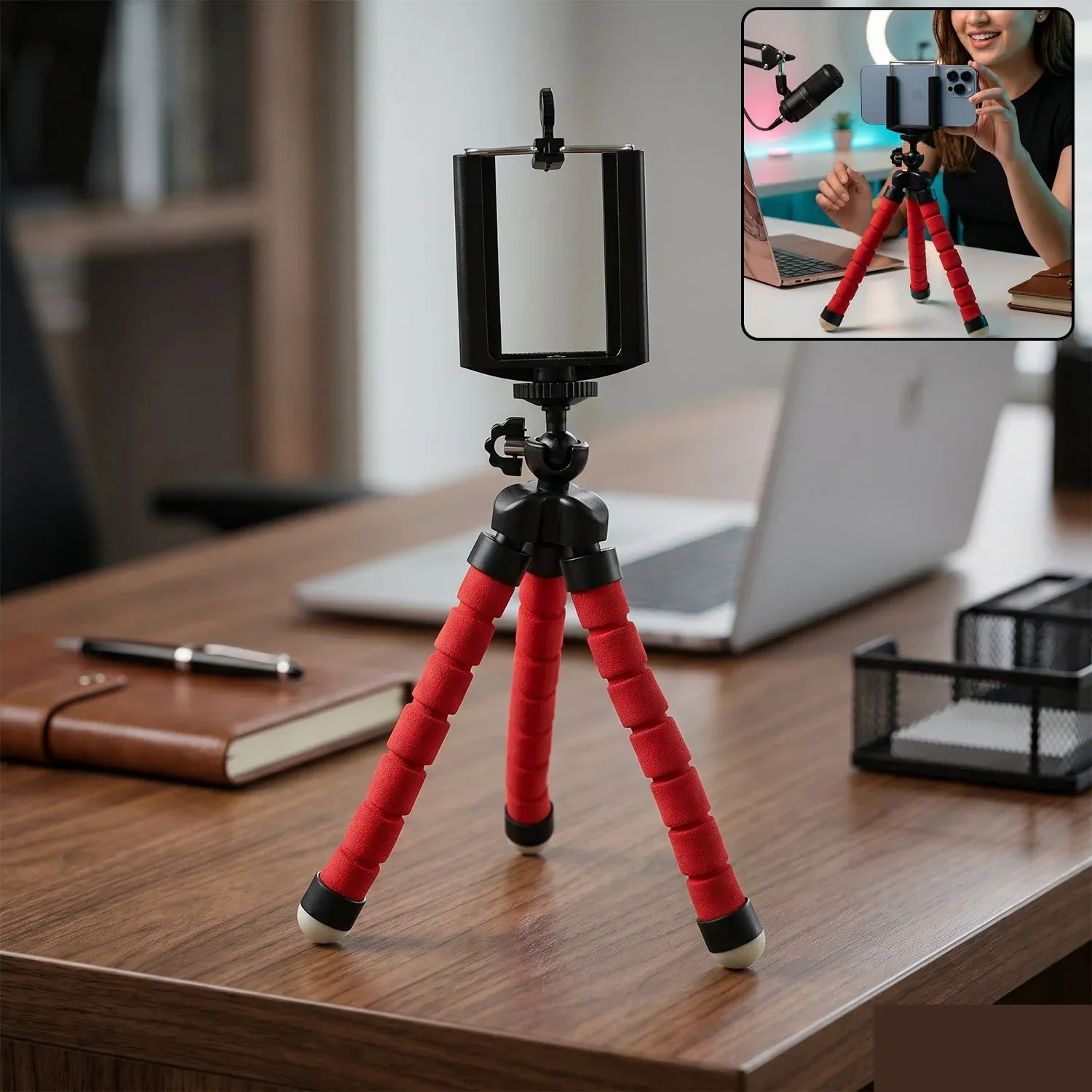 Premium Mini Flexible Tripod - Portable Phone Stand & Content Creator Tool - Buy Online at Alikart