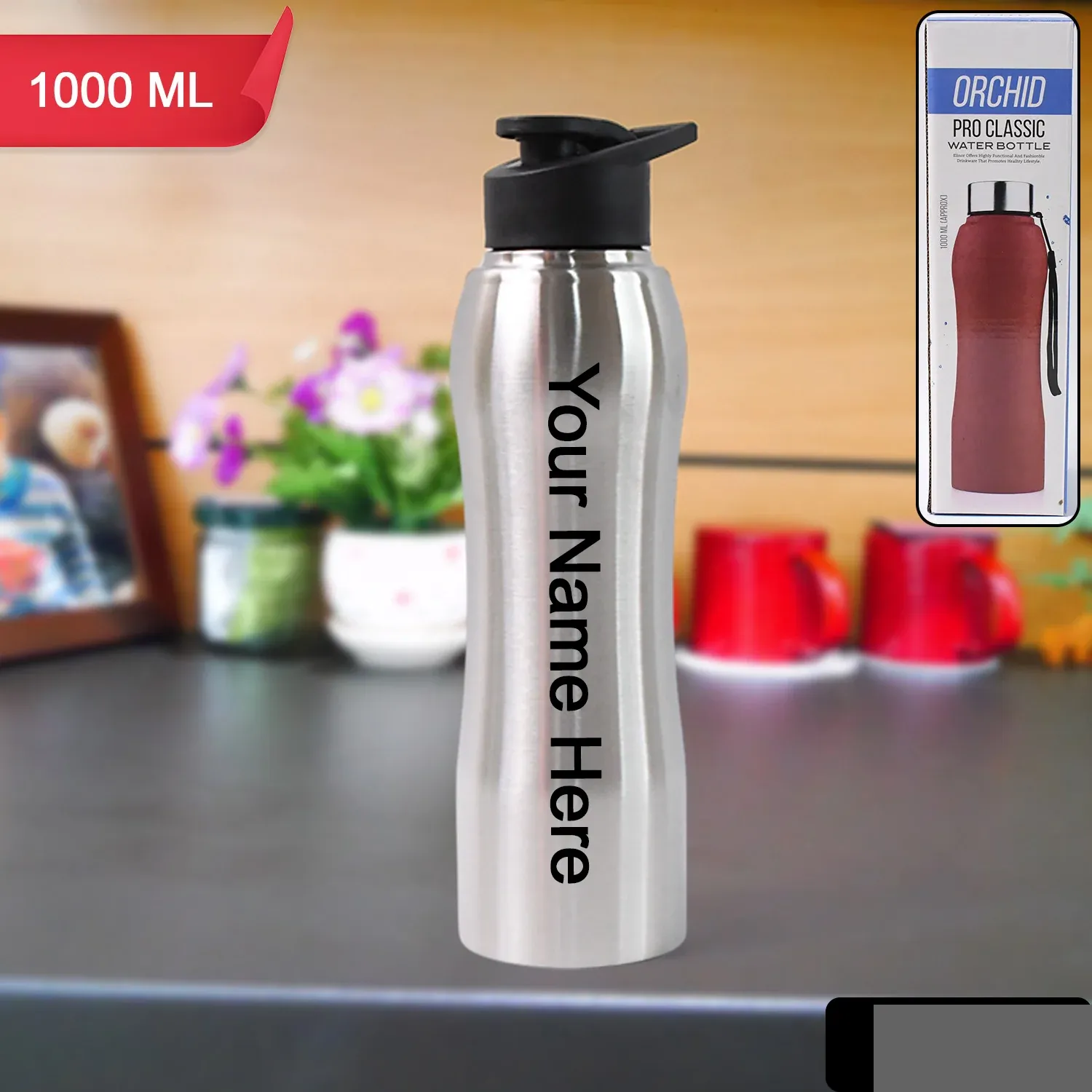 Premium Stainless Steel Insulated Water Bottle – 1000 ML Double Wall - Buy Online at Alikart