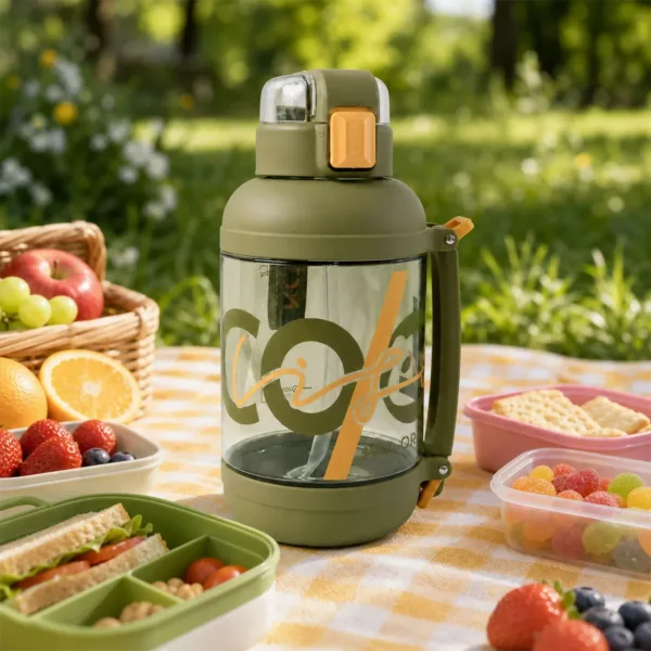 KOLORR Large Capacity Leakproof Sipper Water Bottle with Handle (1500ML)