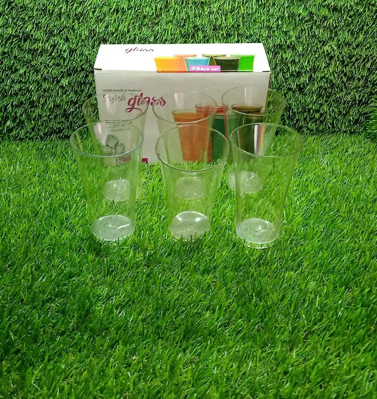 Transparent Plastic Drinking Glasses – Durable Set of 6 | Serve Stellar - Detailed Feature View 9