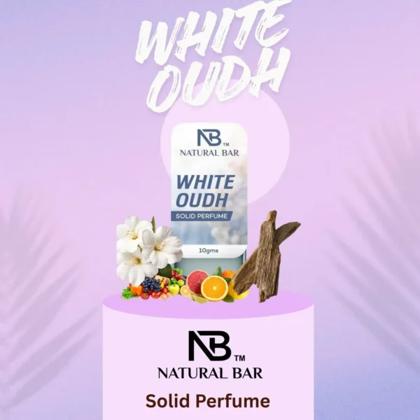 White Oudh Solid Perfume – Alcohol-Free Long Lasting Fragrance 10g