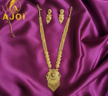Royal Glow Long Necklace Set – Elegant Traditional Jewelry
