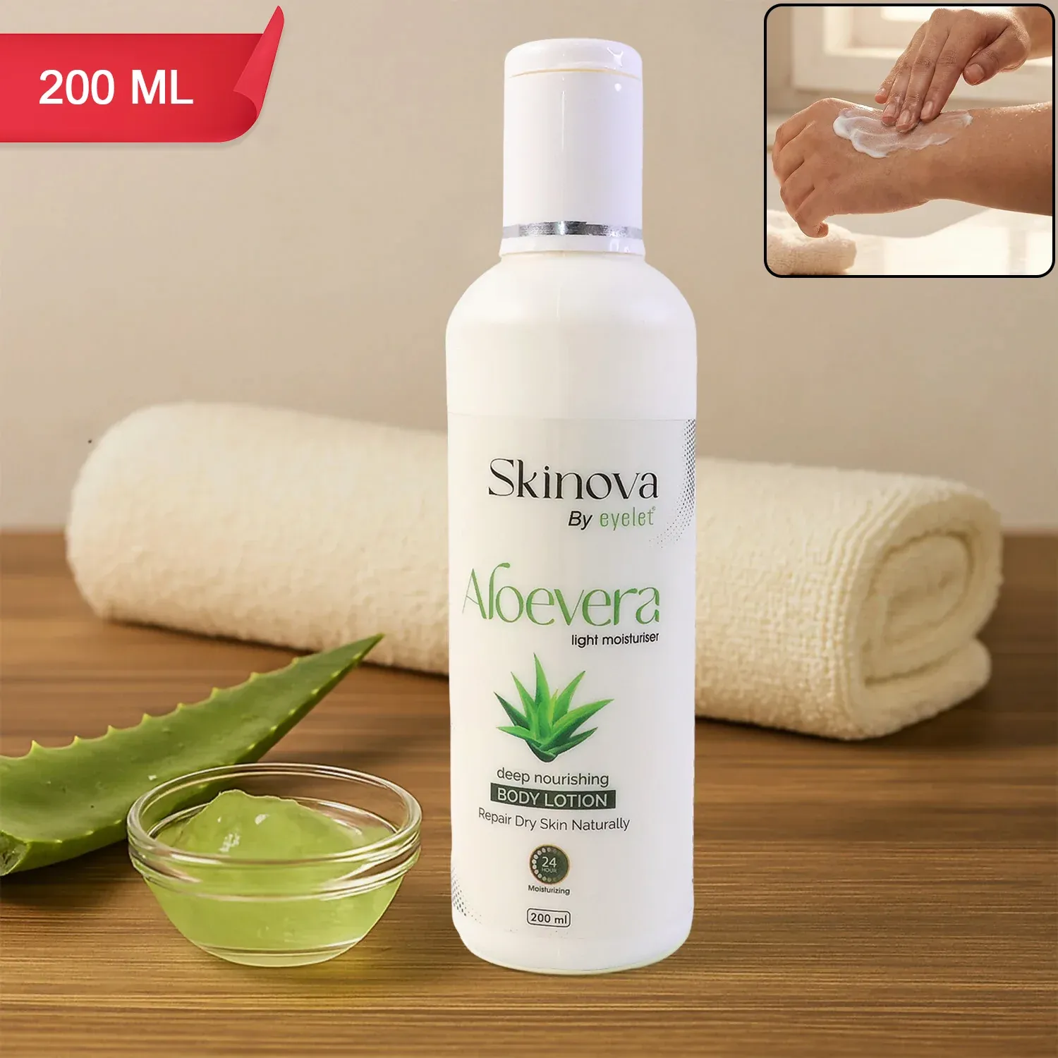 Premium Aloe Vera Body Lotion – Deep Nourishing Moisturizer for Soft Skin - Buy Online at Alikart