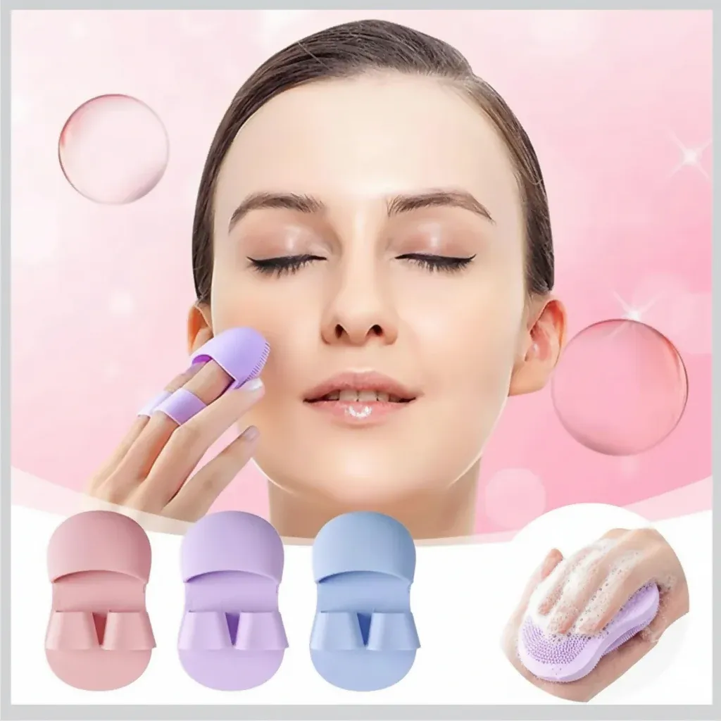 Premium Silicone Glowpad Scrubber – Gentle Facial Exfoliation & Deep Cleanse - Buy Online at Alikart