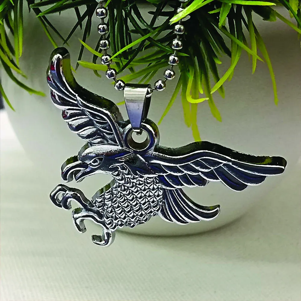 Premium Flying Eagle Chain Pendant – Symbol of Strength & Freedom - Buy Online at Alikart
