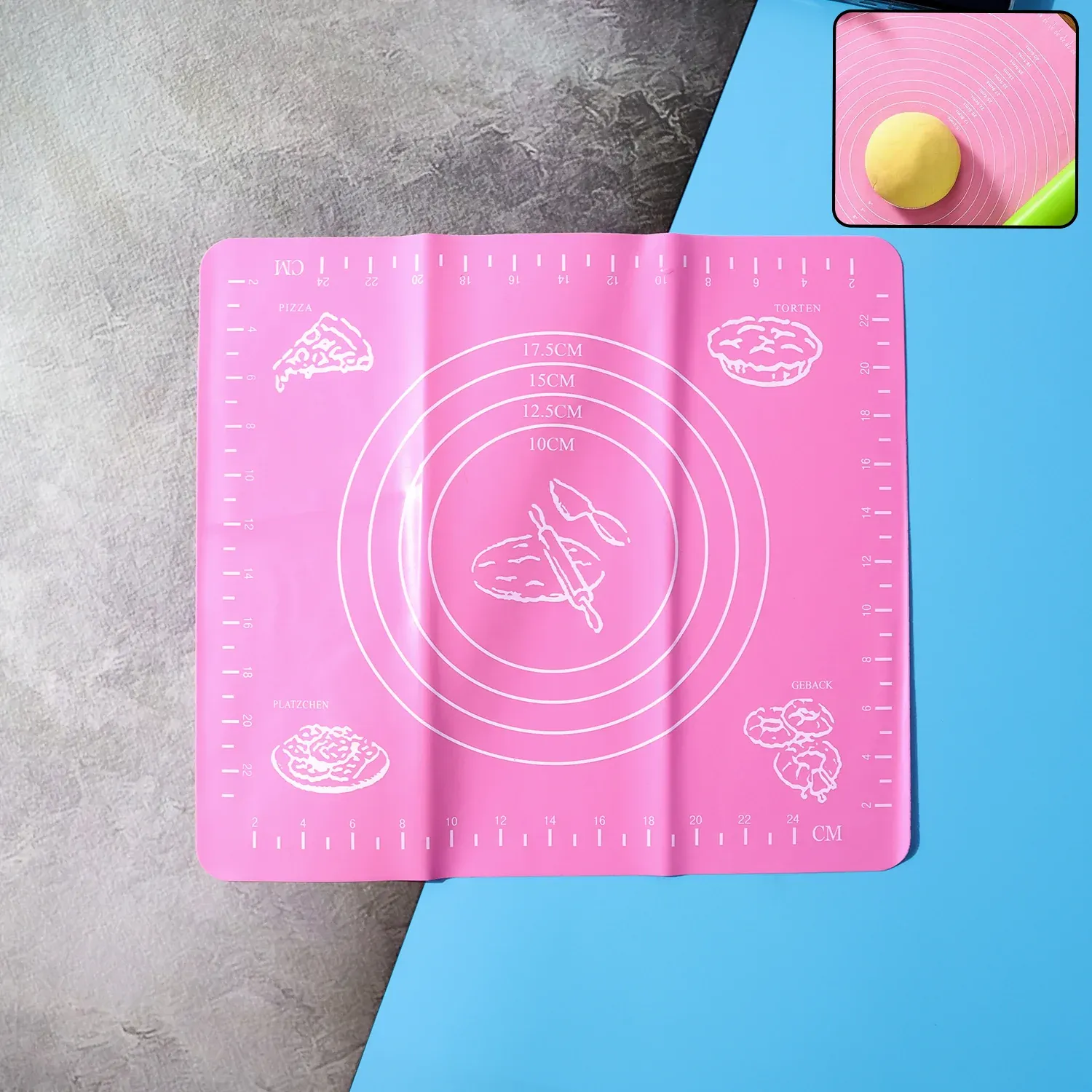 Premium Silicone Baking Mat – Non-Stick with Measurement Guides - Buy Online at Alikart