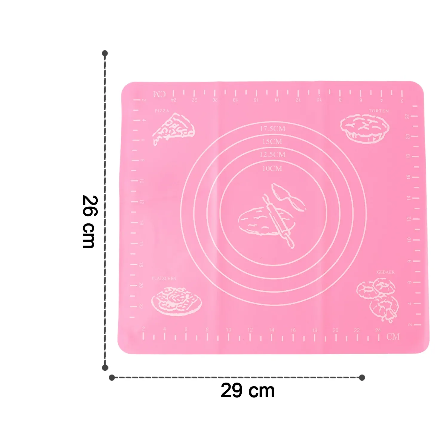 Silicone Baking Mat – Non-Stick with Measurement Guides - Detailed Feature View 3