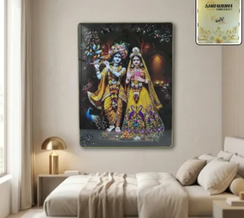 Radha Krishna Wall Frame – Divine Home Decor for Spiritual Spaces