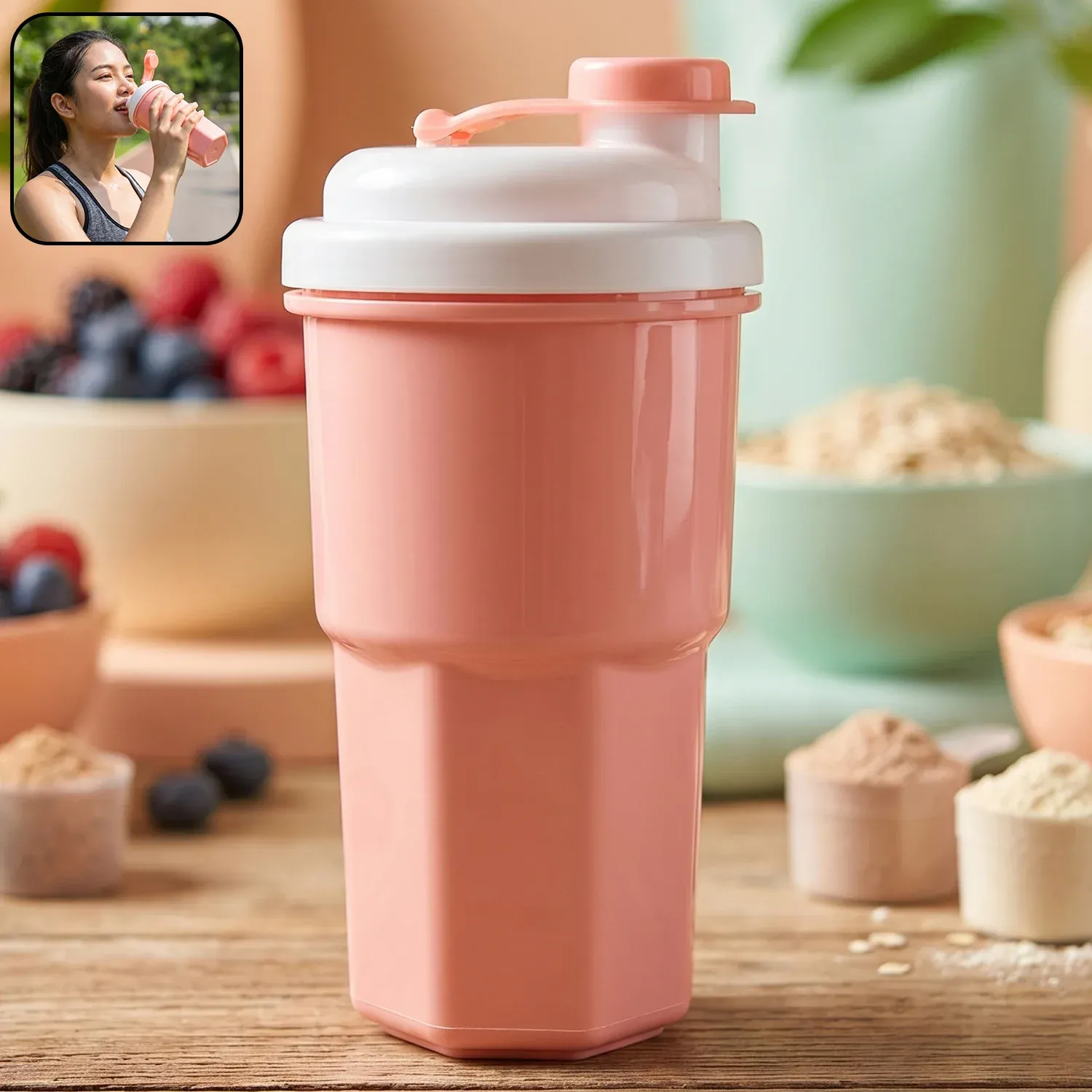 Premium Protein Tumbler – Leakproof Shake Bottle for Gym & Travel - Buy Online at Alikart