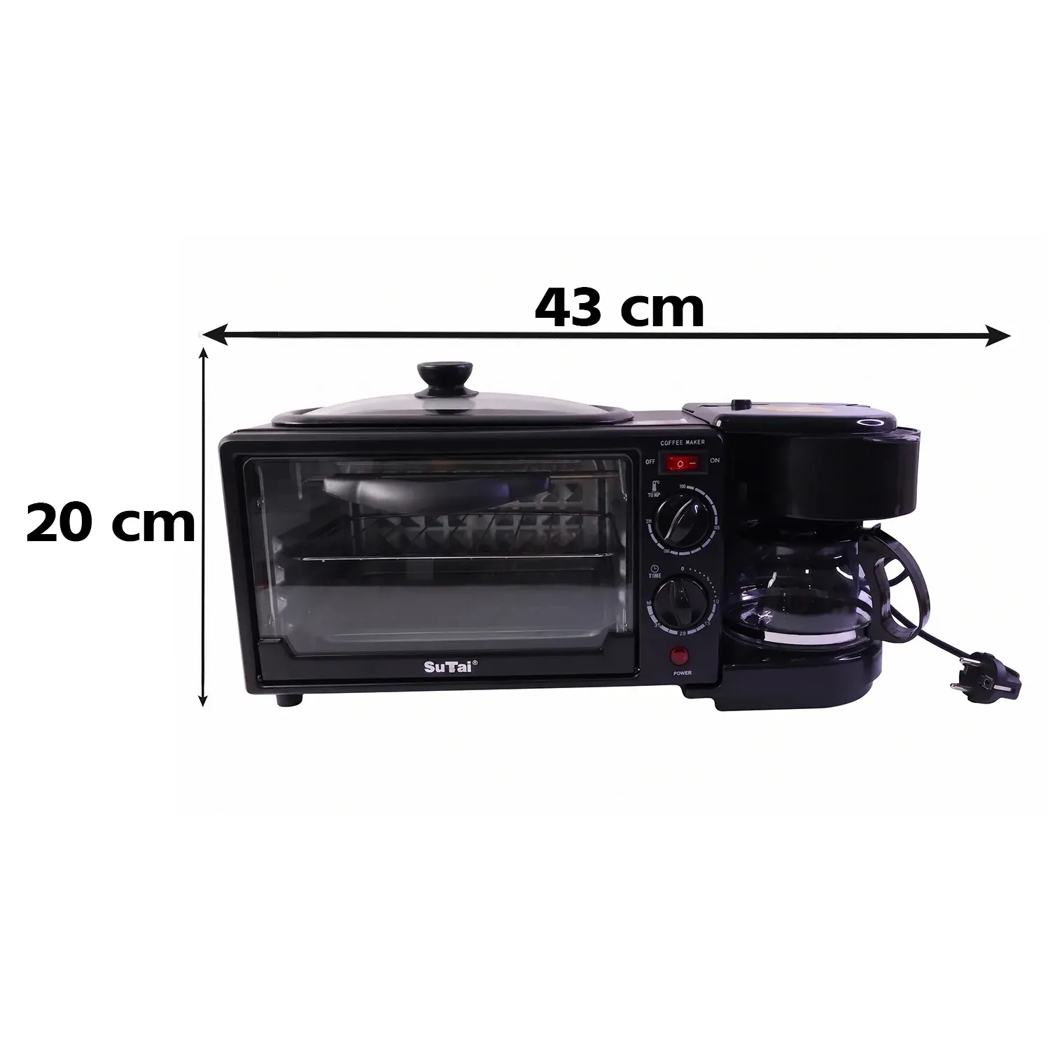 Suta 3 in 1 Breakfast Maker – Compact Kitchen Multi-Functional Appliance - Detailed Feature View 5