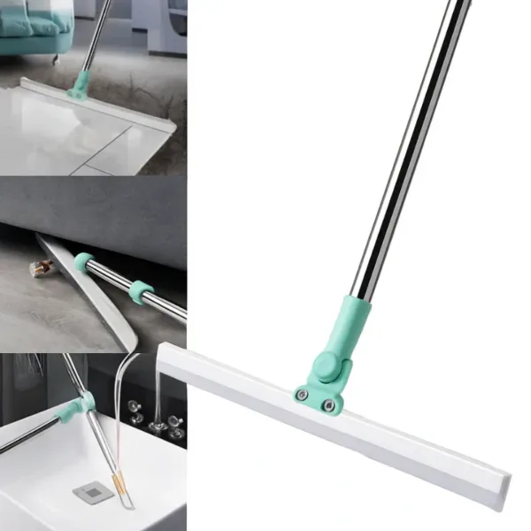 Silicone Broom Bathroom Wiper – Flexible Floor & Wall Squeegee for Bathroom, Kitchen & Home (Random color-Pack of 1)