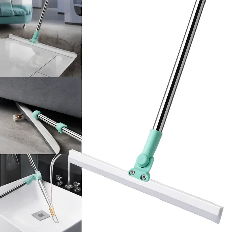 Premium Silicone Broom Bathroom Wiper - Flexible Floor & Wall Squeegee for Bathroom, Kitchen & Home (Random color-Pack of 1) - Buy Online at Alikart