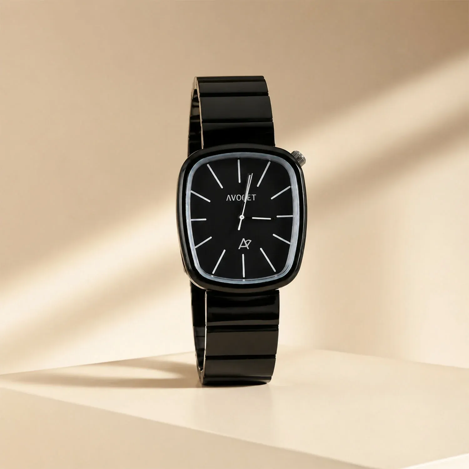 Minimal Black Luxury Square Dial Watch – Elegant Suitable for Any Occasion