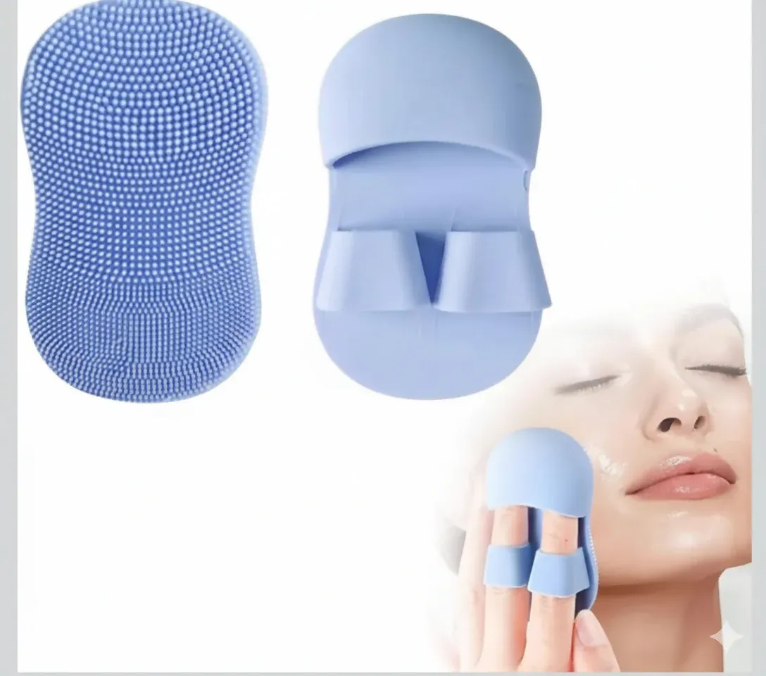 Silicone Glowpad Scrubber – Gentle Facial Exfoliation & Deep Cleanse - Detailed Feature View 1