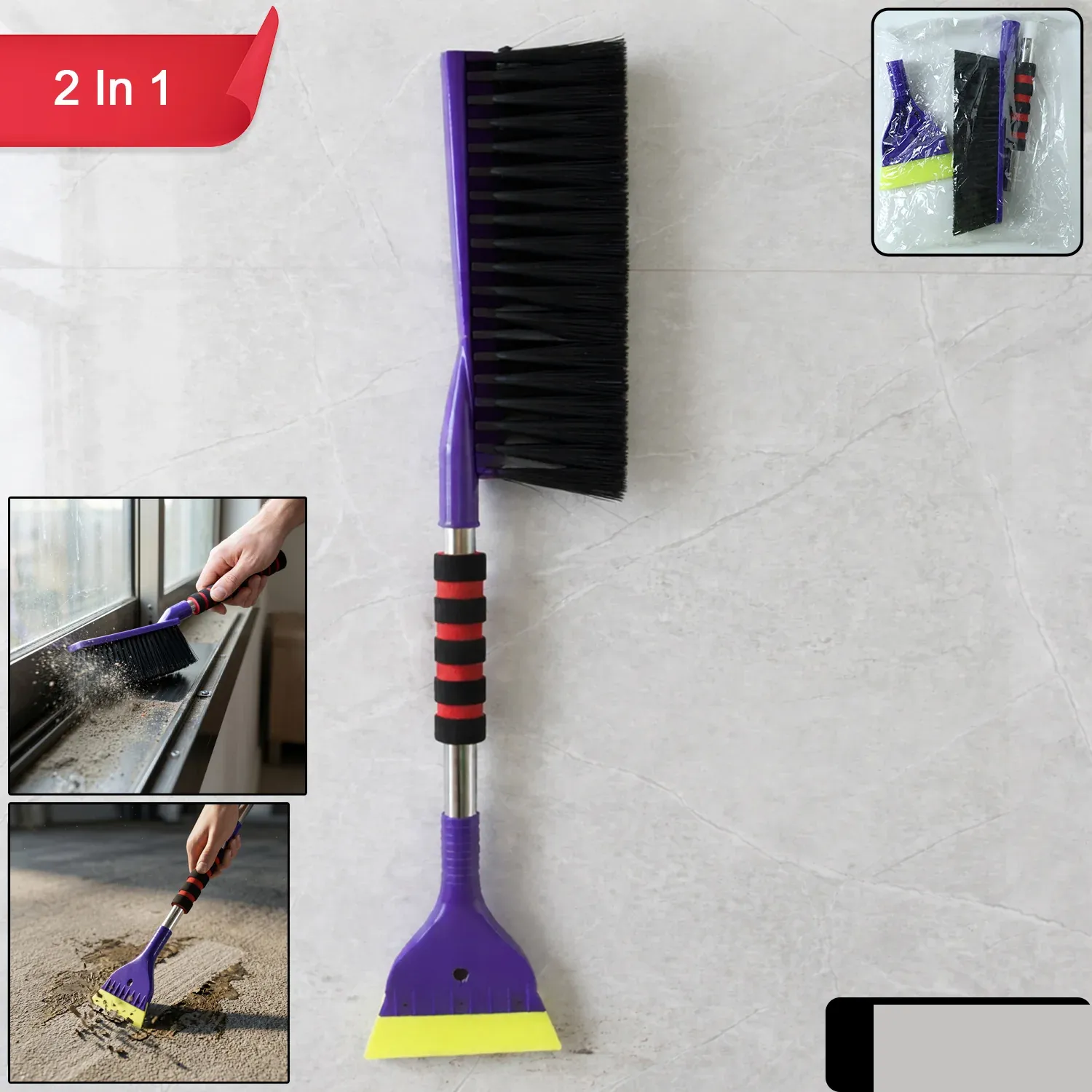 Multipurpose Cleaning Brush, Dual Function for Deep Cleaning - Detailed Feature View 1