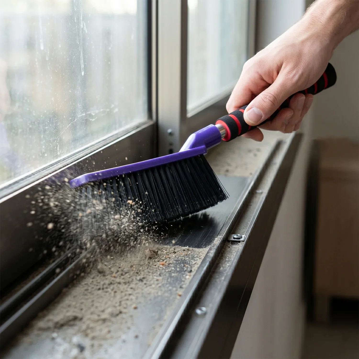 Multipurpose Cleaning Brush, Dual Function for Deep Cleaning - Detailed Feature View 2