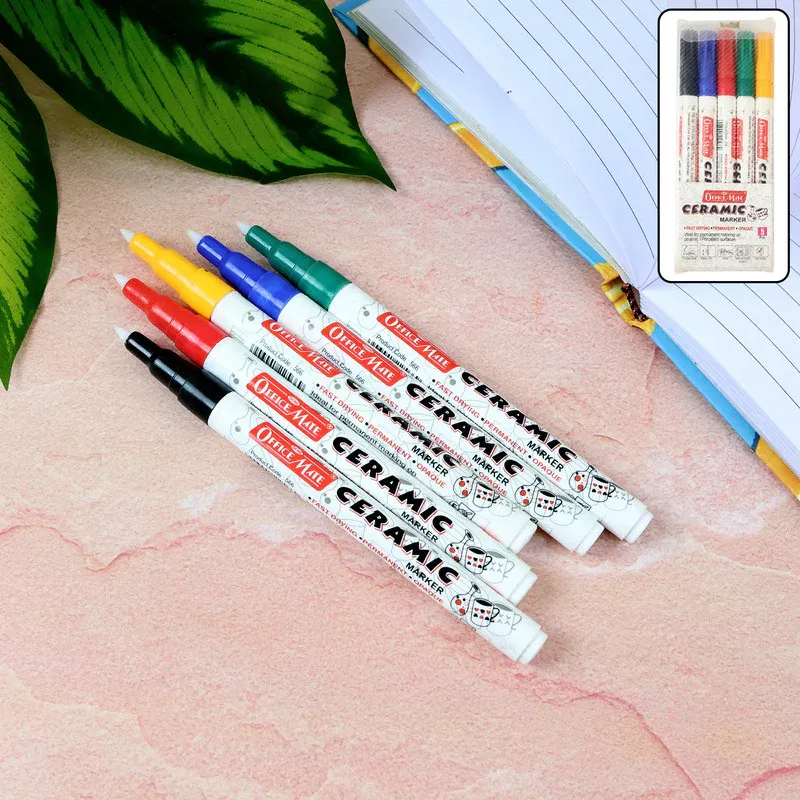 Ceramic Marker Set – Fine Tip, Permanent Vibrant Colors