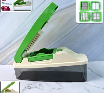 Vegetable Chopper – Quick Nicer Dicer with 4 Stainless Blades