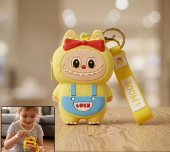 Cute Cartoon Monster Silicone Coin Purse – Playful & Compact