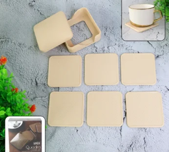 Ganesh Square Coasters Set – Heat-Resistant with Storage Box