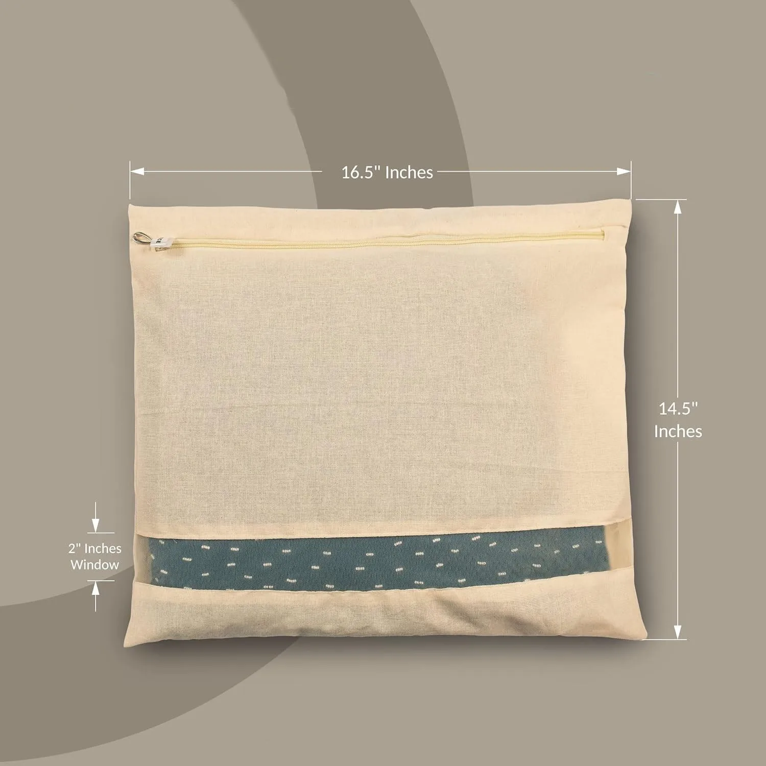 Saree Storage Bag – Zip Closure Multipurpose Organizer 14.5x16.5 cm - Detailed Feature View 5