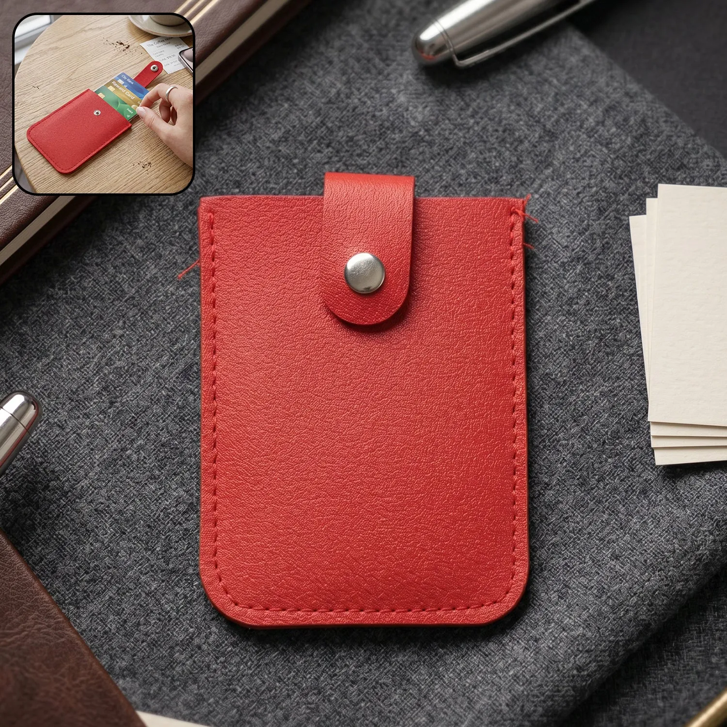 Premium Small Card Holder Wallet – Slim & Travel-Friendly Design - Buy Online at Alikart