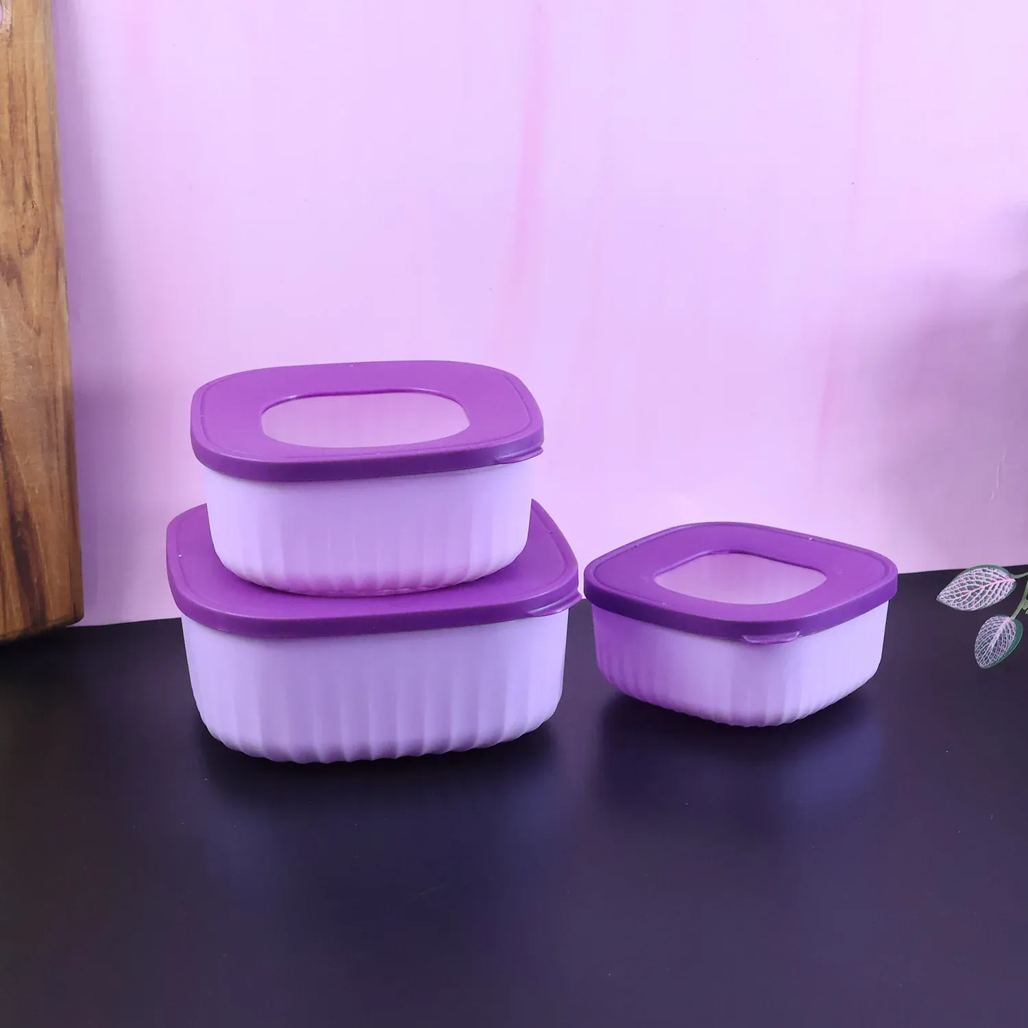 Food Storage Container Set – Leak-Resistant, Stackable 3-Piece - Detailed Feature View 6