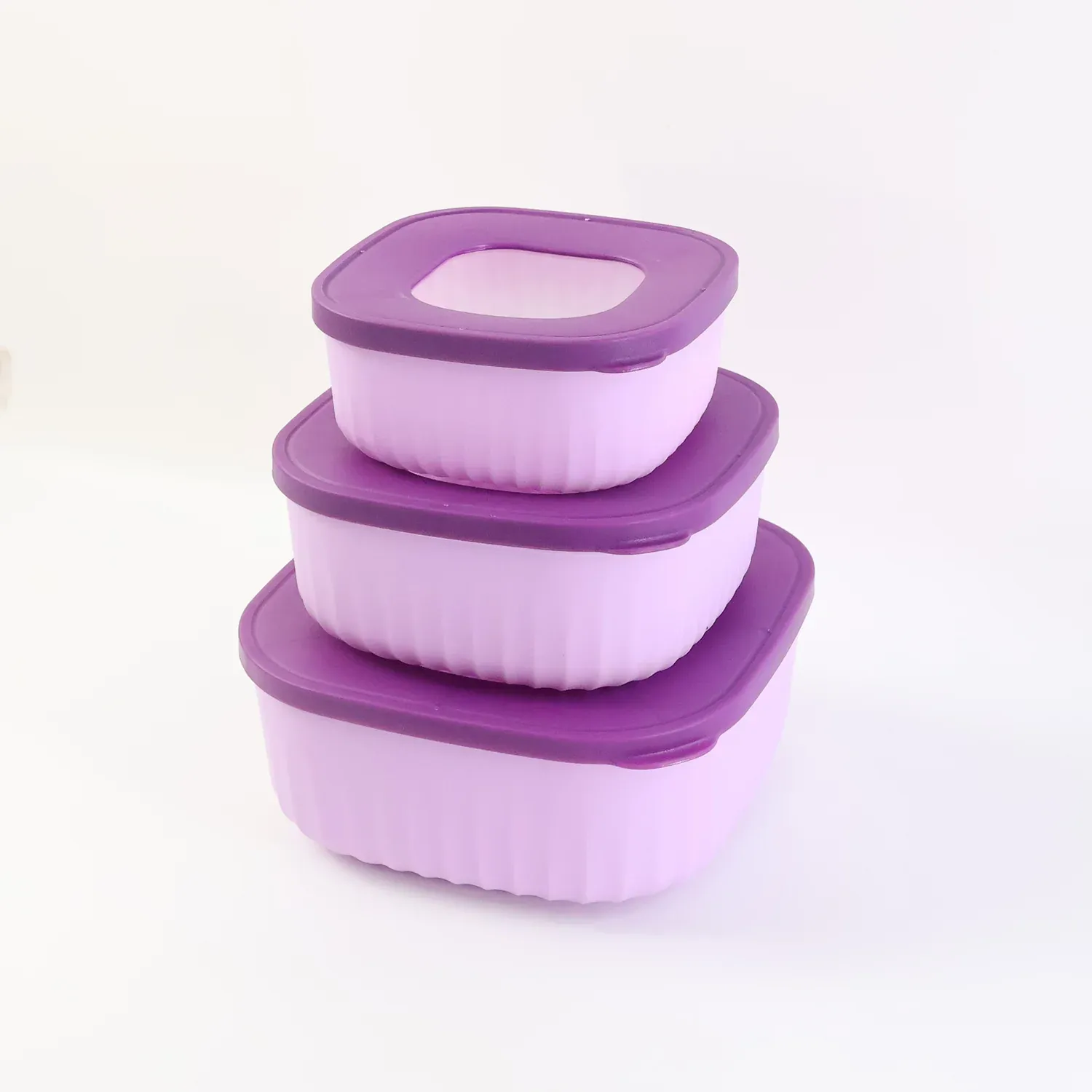 Food Storage Container Set – Leak-Resistant, Stackable 3-Piece - Detailed Feature View 4