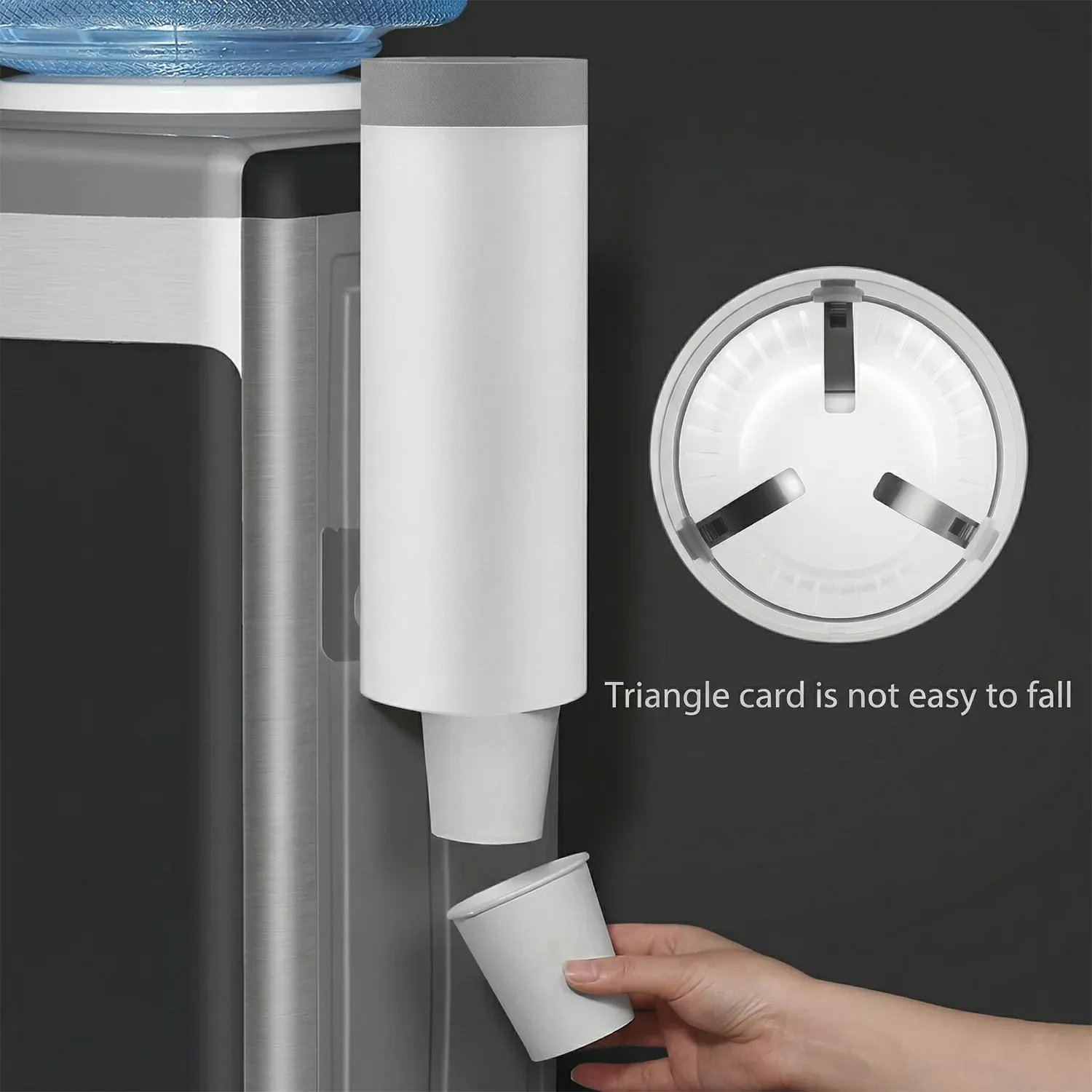 Wall Mounted Cup Holder – Space-Saving Dispenser for Hygienic Storage - Detailed Feature View 2