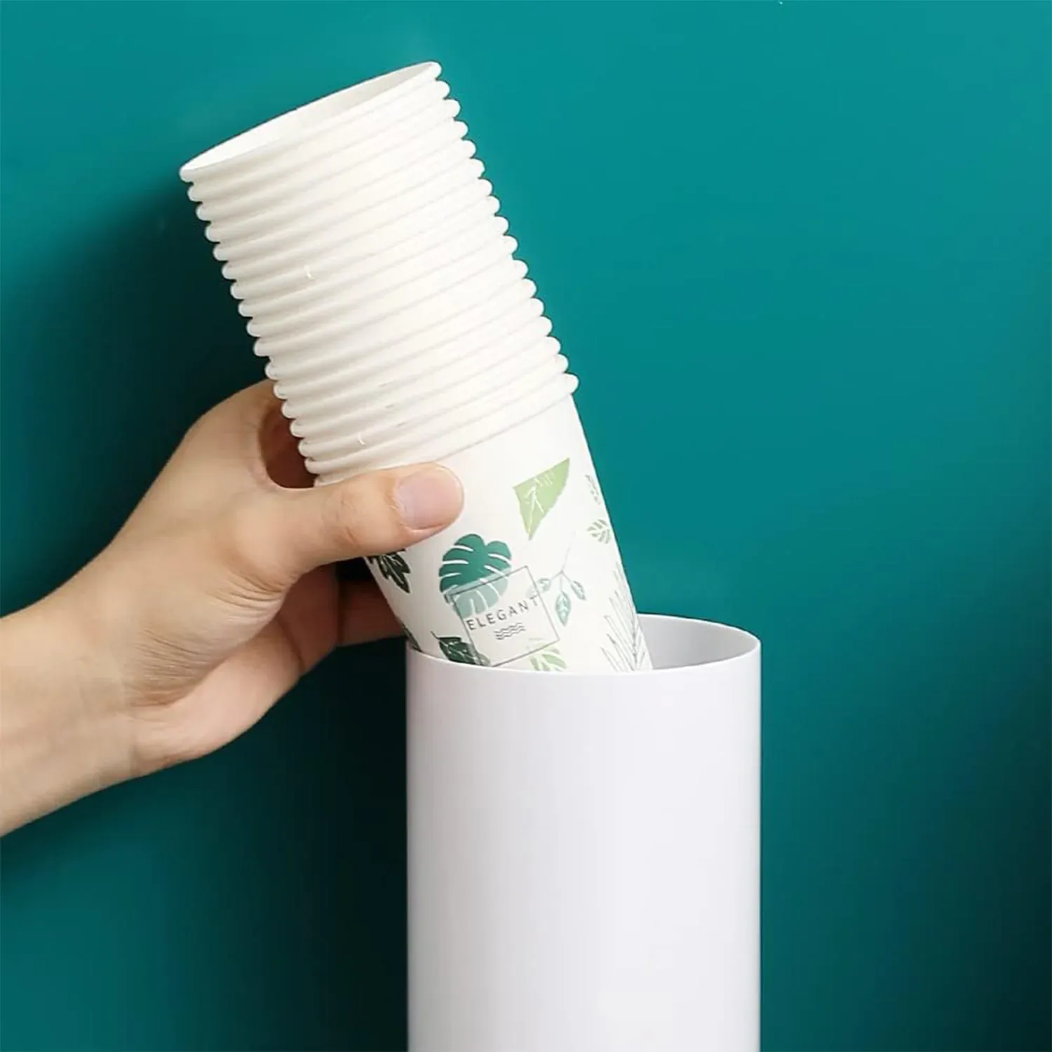 Wall Mounted Cup Holder – Space-Saving Dispenser for Hygienic Storage - Detailed Feature View 7