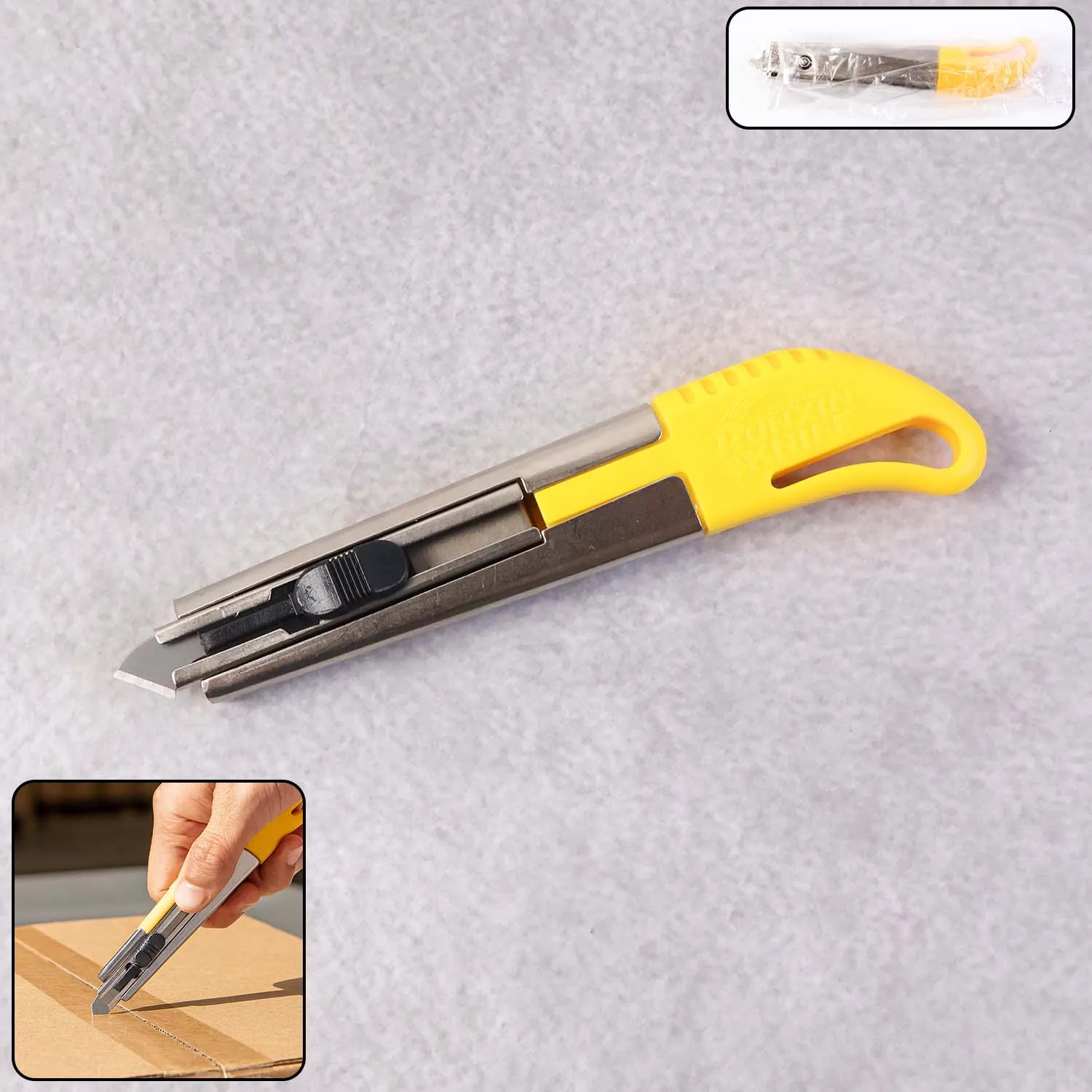 Premium Utility Cutter Knife – Heavy-Duty Stainless Steel with Extra Blades - Buy Online at Alikart