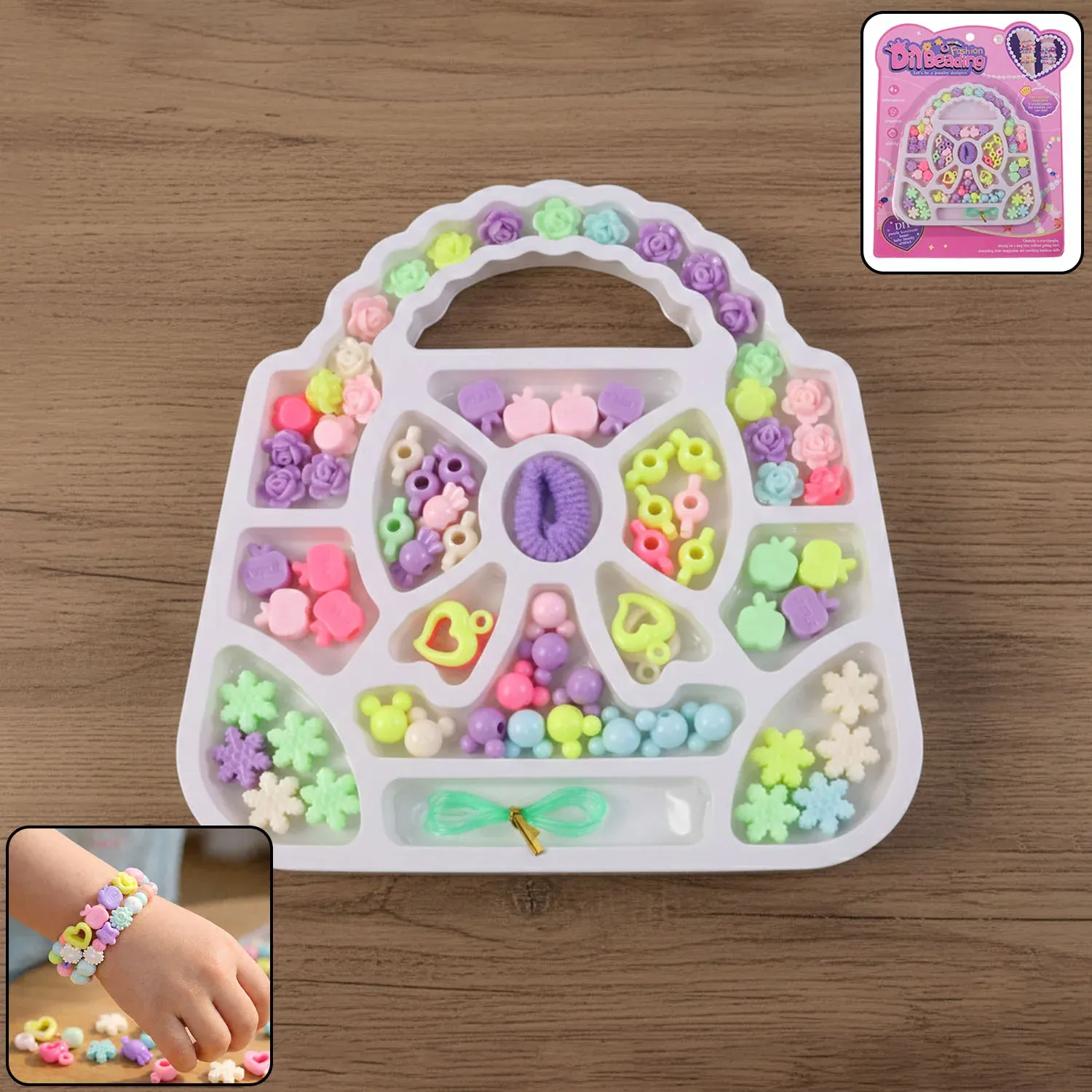 Premium DIY Fashion Beading Jewellery Making Kit – Creative Craft Set for Kids - Buy Online at Alikart