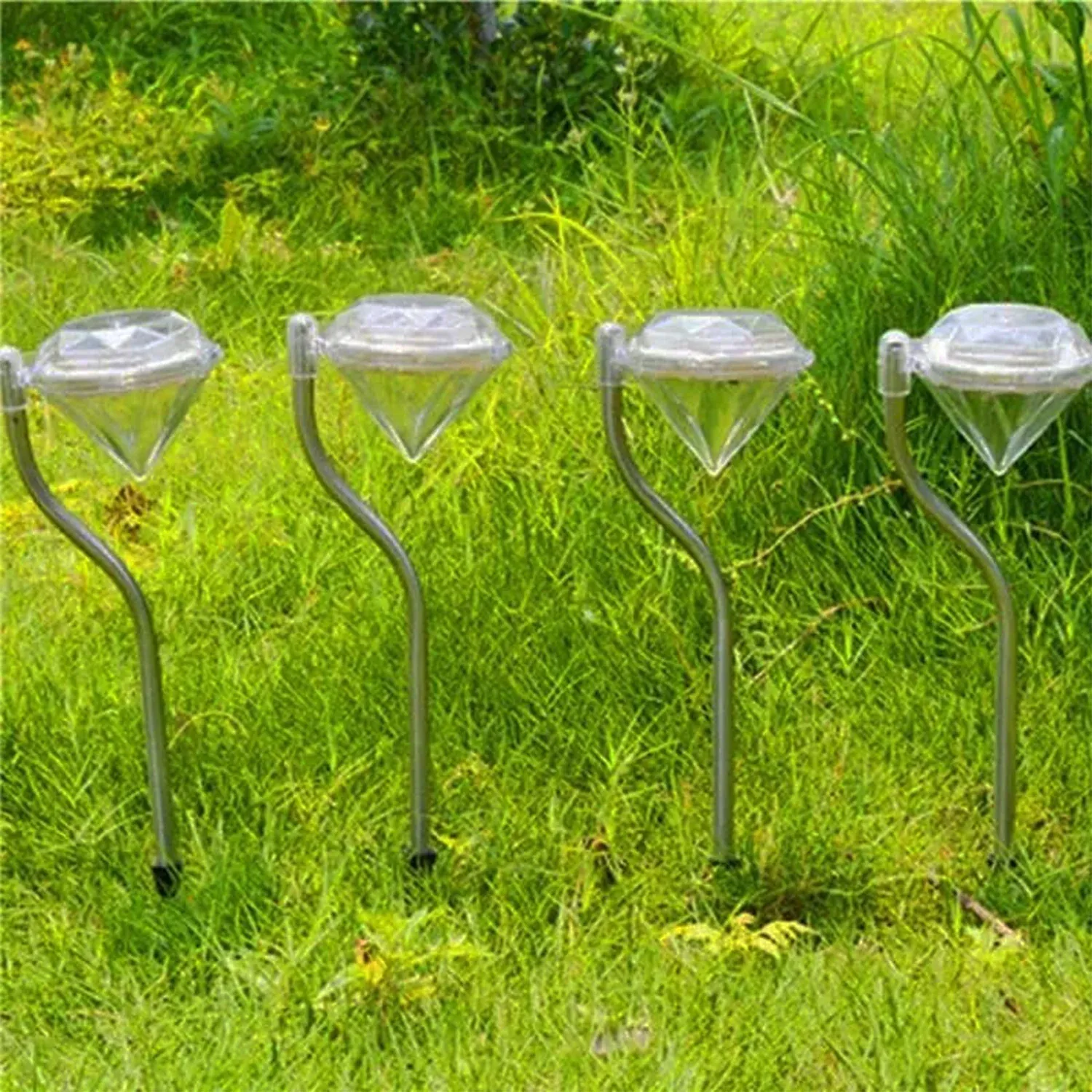 Diamond Solar Garden Lights – Elegant Waterproof LED (4-Pack) - Detailed Feature View 3