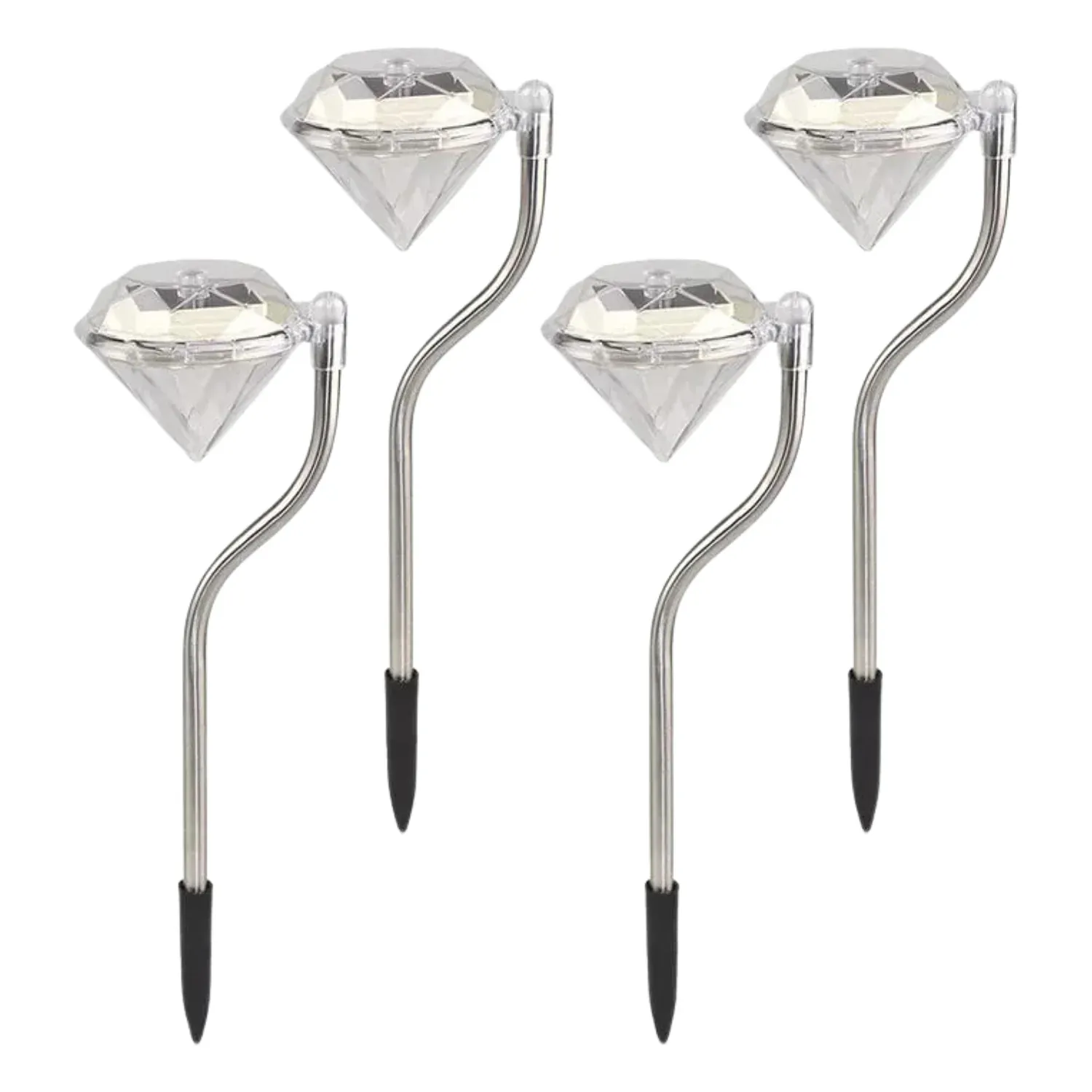 Diamond Solar Garden Lights – Elegant Waterproof LED (4-Pack) - Detailed Feature View 4