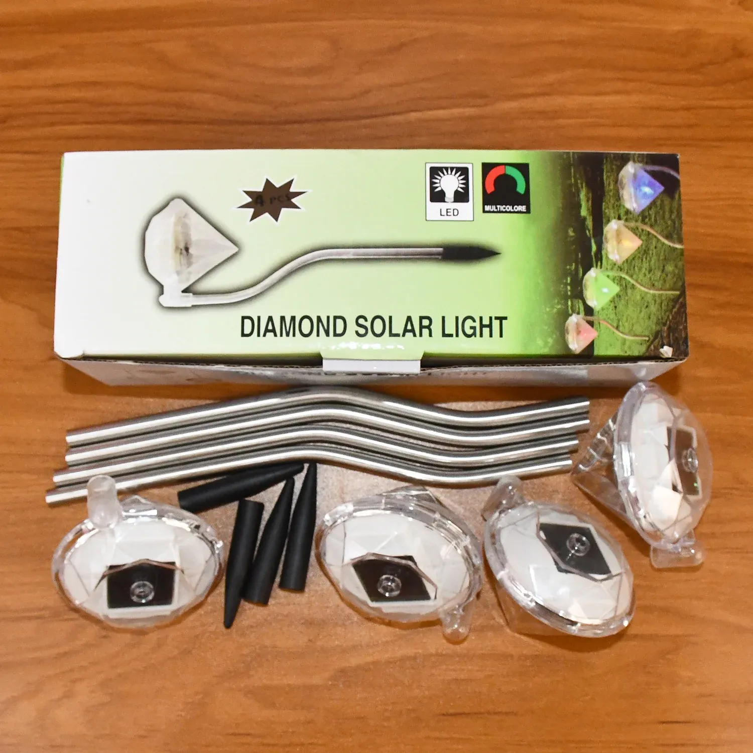 Diamond Solar Garden Lights – Elegant Waterproof LED (4-Pack) - Detailed Feature View 6