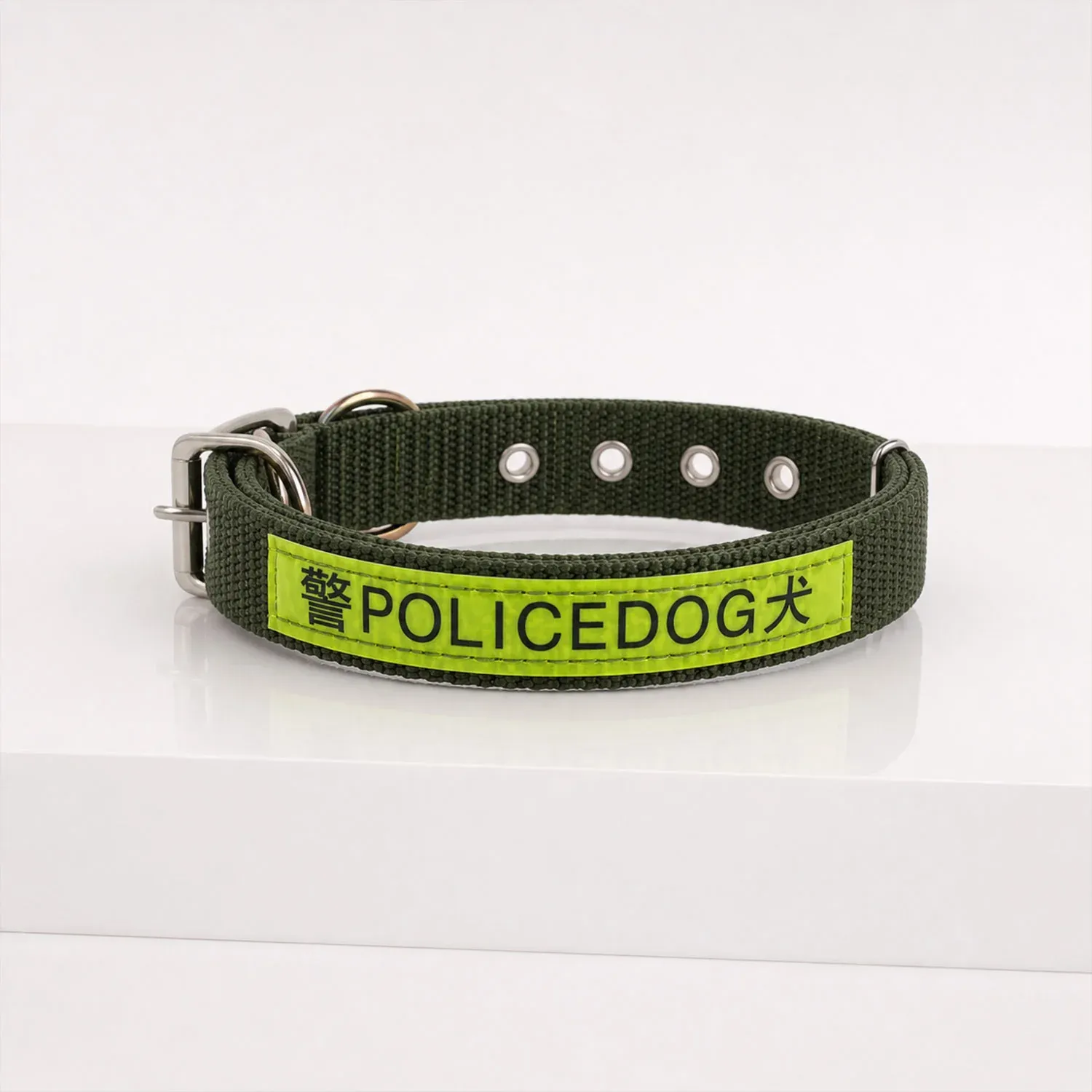 Heavy Duty Nylon Dog Collar – Reflective & Adjustable for Active Dogs - Detailed Feature View 4