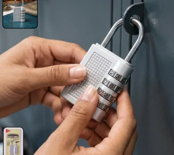 4 Digit Combination Padlock Resettable Number Lock for Luggage and…