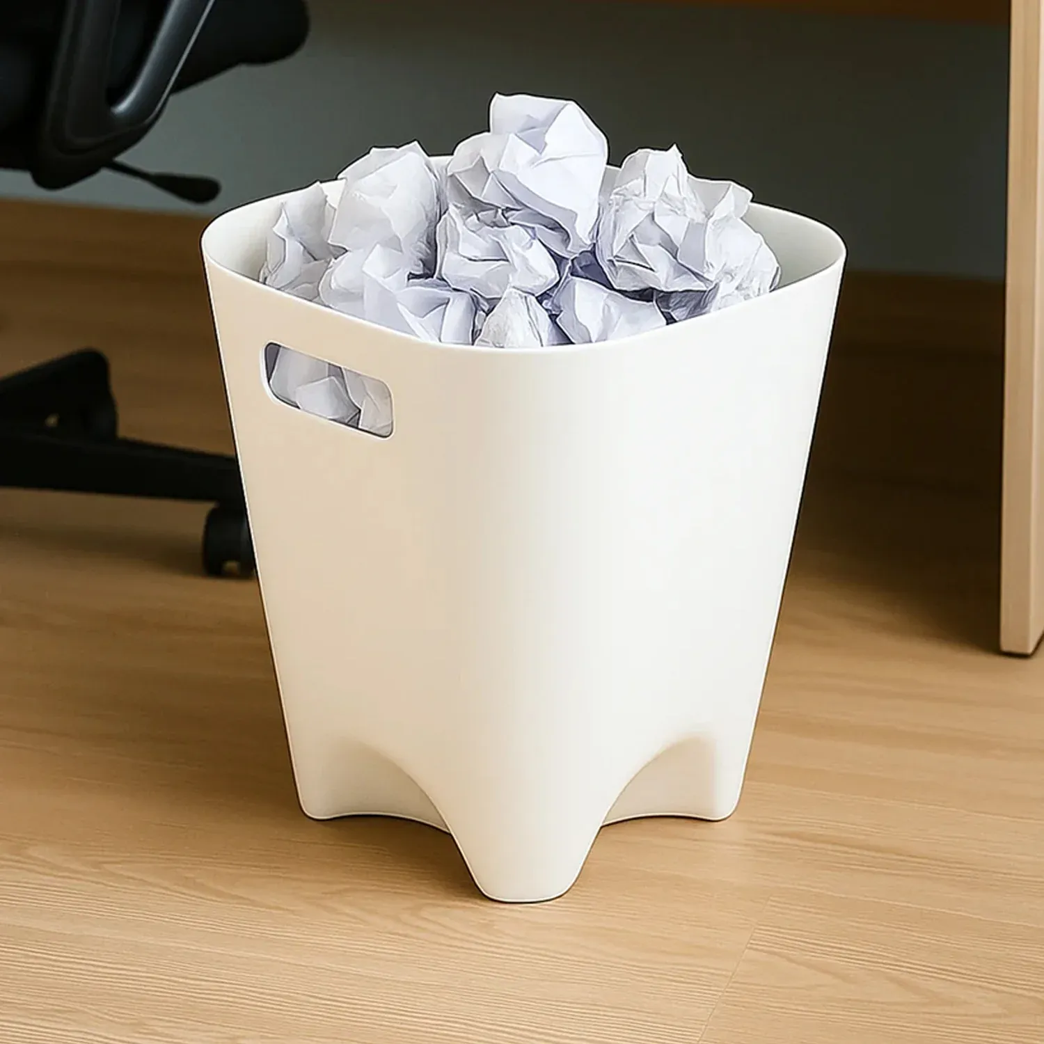 Plastic Dustbin Set – Compact Square for Home & Office (4 Pc) - Detailed Feature View 5