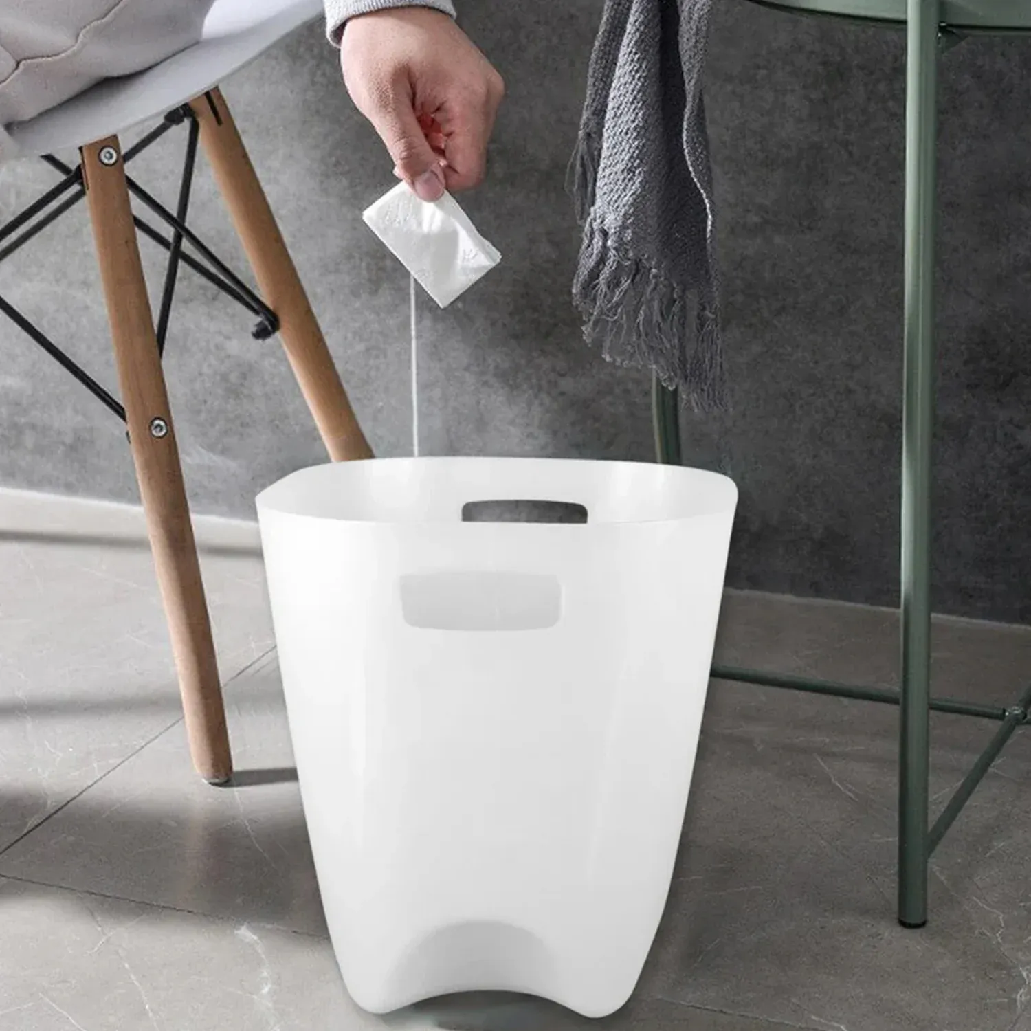 Plastic Dustbin Set – Compact Square for Home & Office (4 Pc) - Detailed Feature View 6