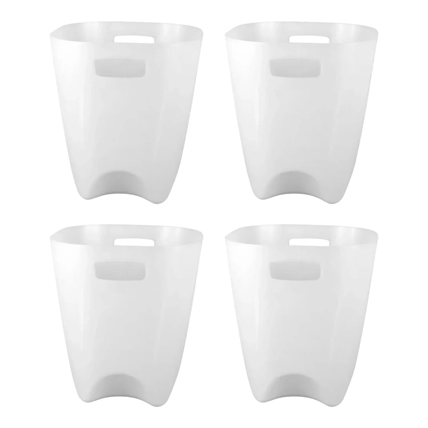 Plastic Dustbin Set – Compact Square for Home & Office (4 Pc) - Detailed Feature View 4