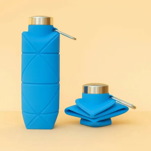 Travel-friendly Collapsible Silicone Water Bottle – Leakproof & Space-saving