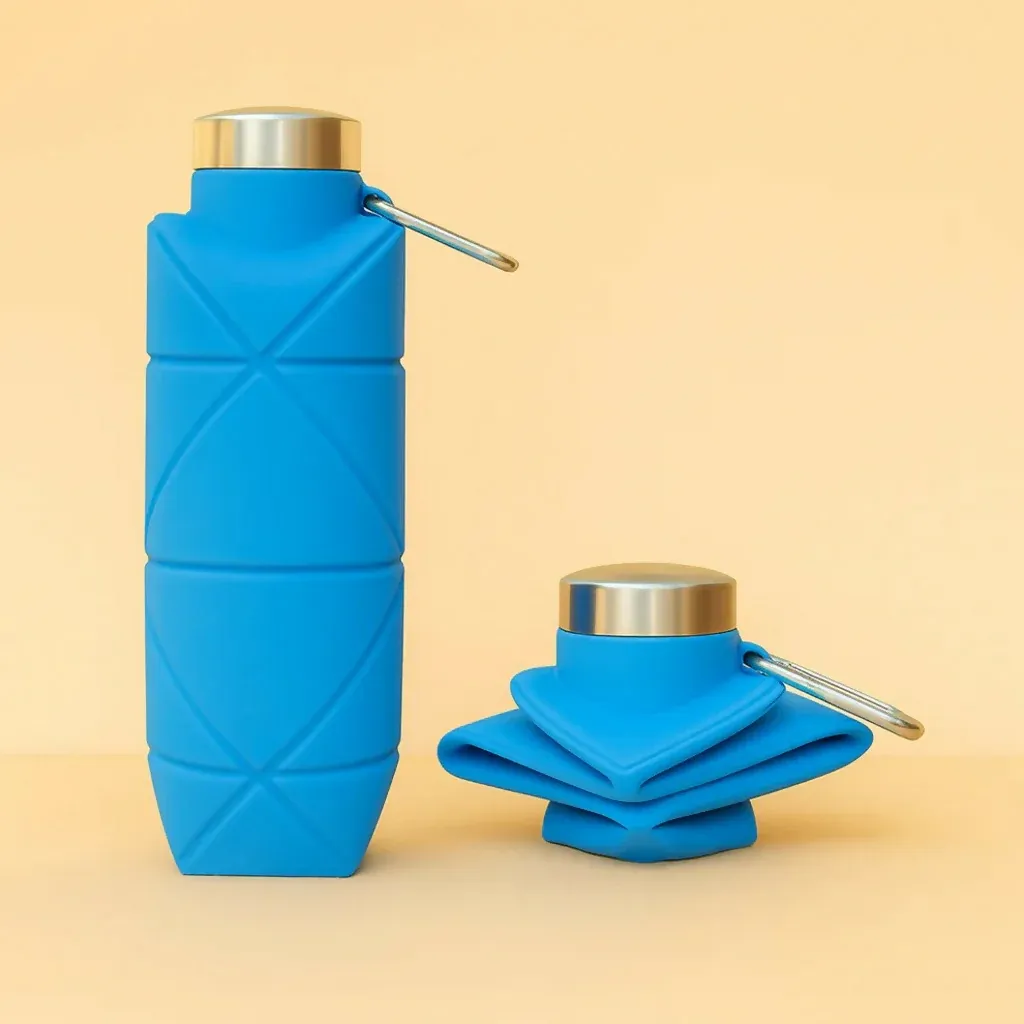 Premium Travel-friendly Collapsible Silicone Water Bottle – Leakproof & Space-saving - Buy Online at Alikart