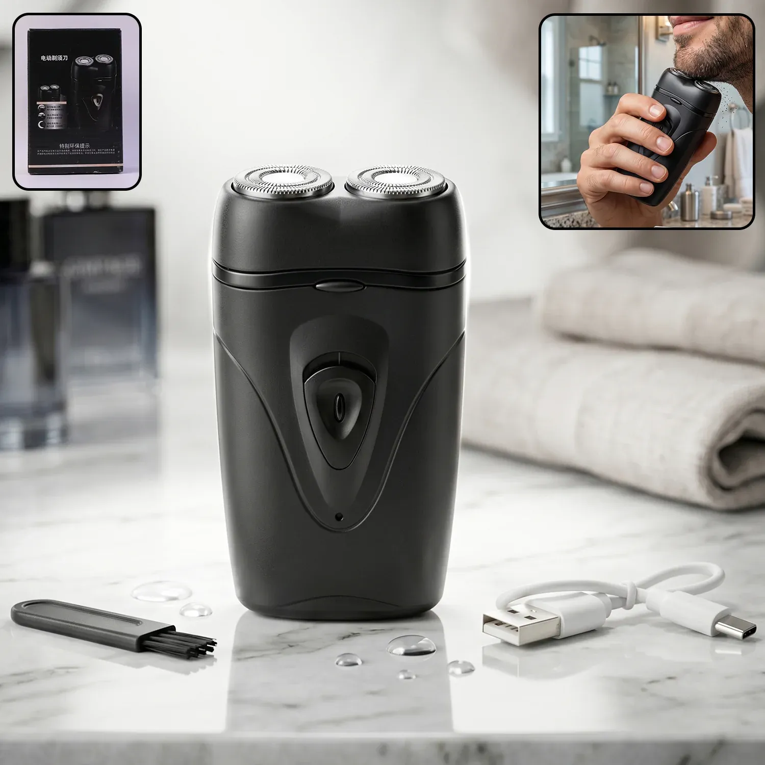 Premium Portable Electric Shaver for Men – Compact, Rechargeable & Cordless - Buy Online at Alikart
