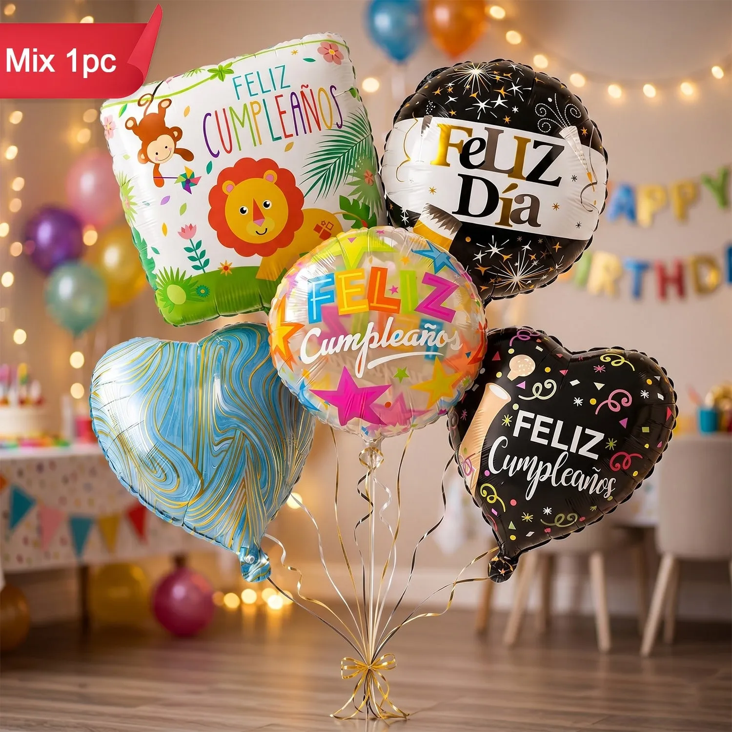 Premium Feliz Cumpleaños Foil Balloon – Vibrant Birthday Decor - Buy Online at Alikart
