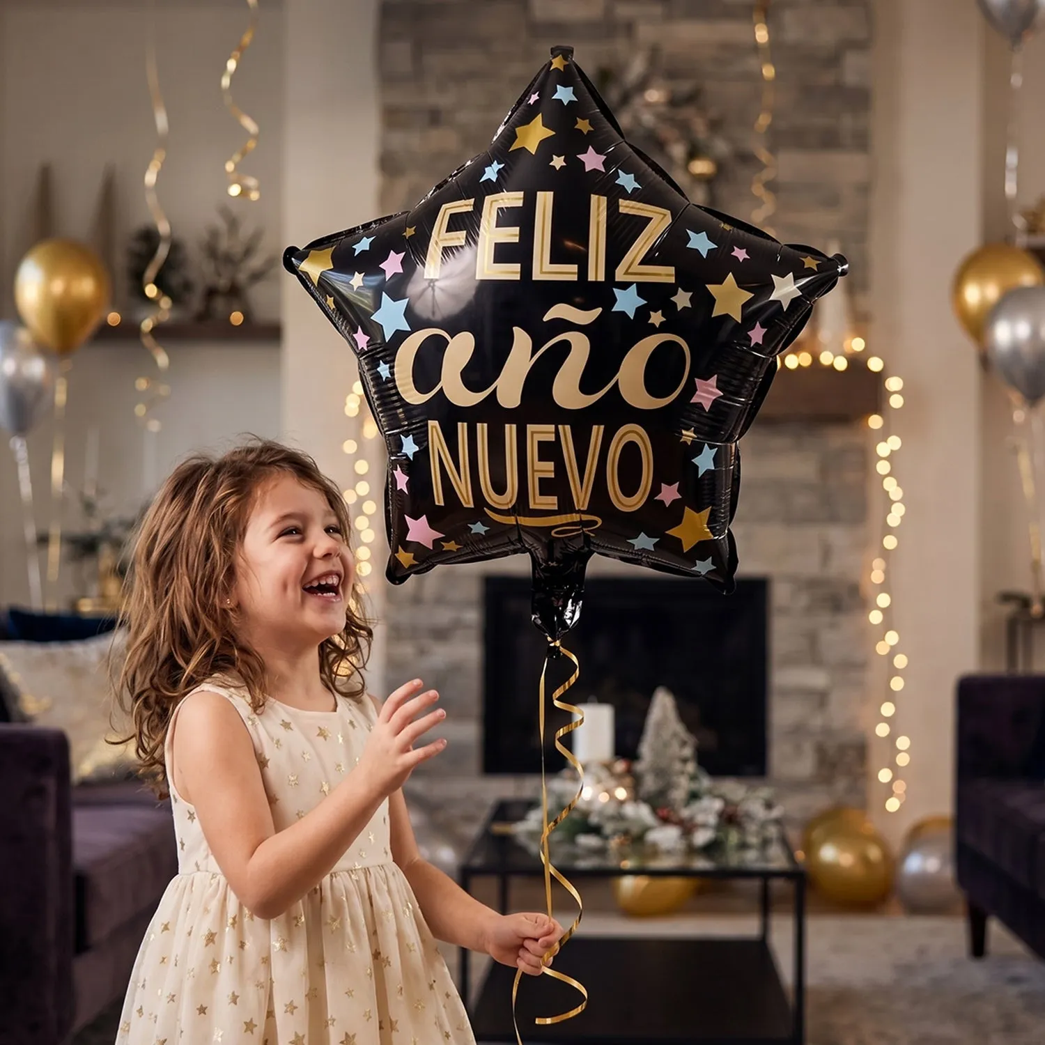 Feliz Cumpleaños Foil Balloon – Vibrant Birthday Decor - Detailed Feature View 1