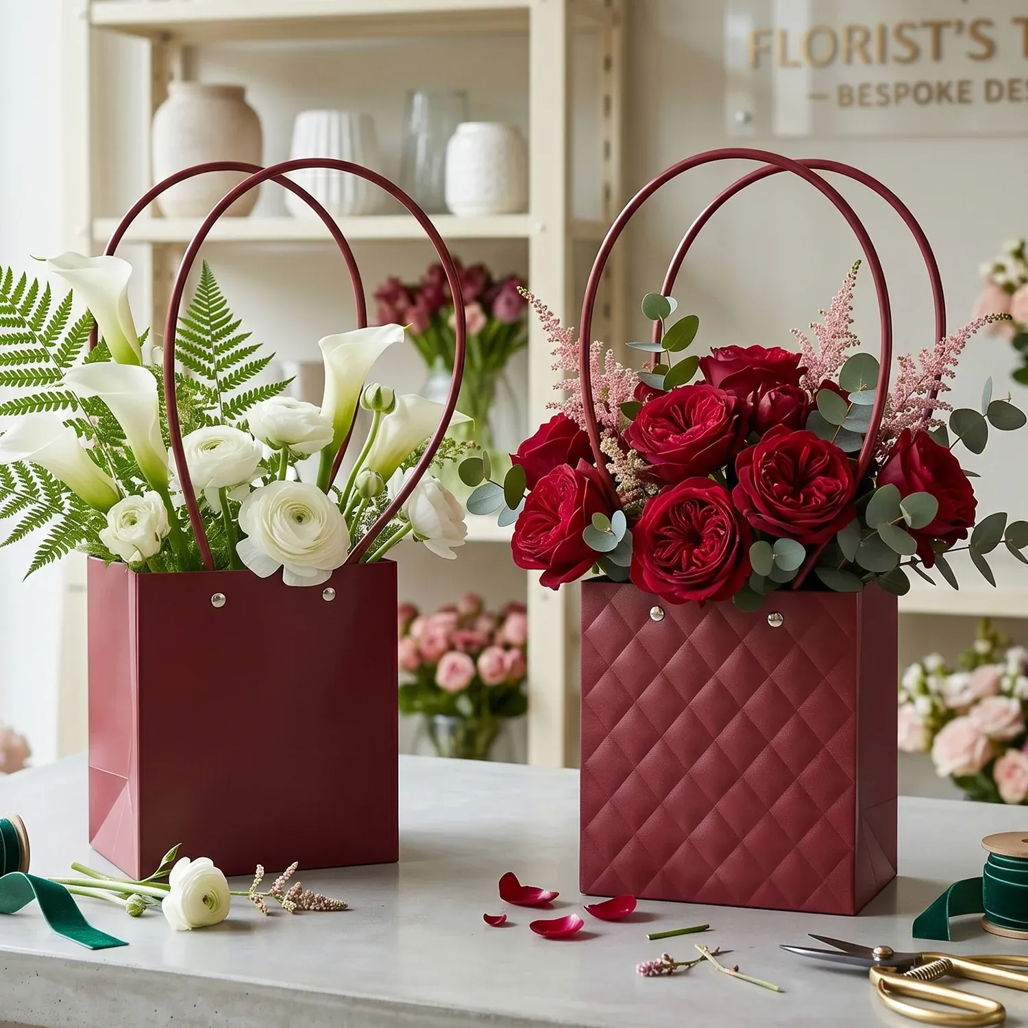 Premium Foldable Flower Packaging Bag – Reusable and Water-Resistant - Buy Online at Alikart