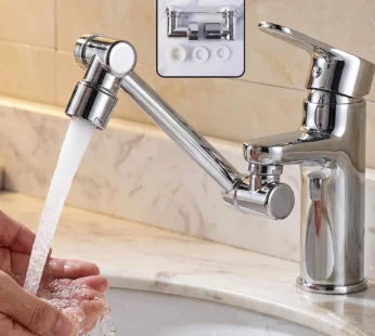 Rotatable Faucet Splash Head Extension, Swivel Arm Tap Nozzle Attachment (1 Pc)