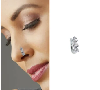 Triple Cluster Clip-On Nose Ring – No Piercing Needed Comfort