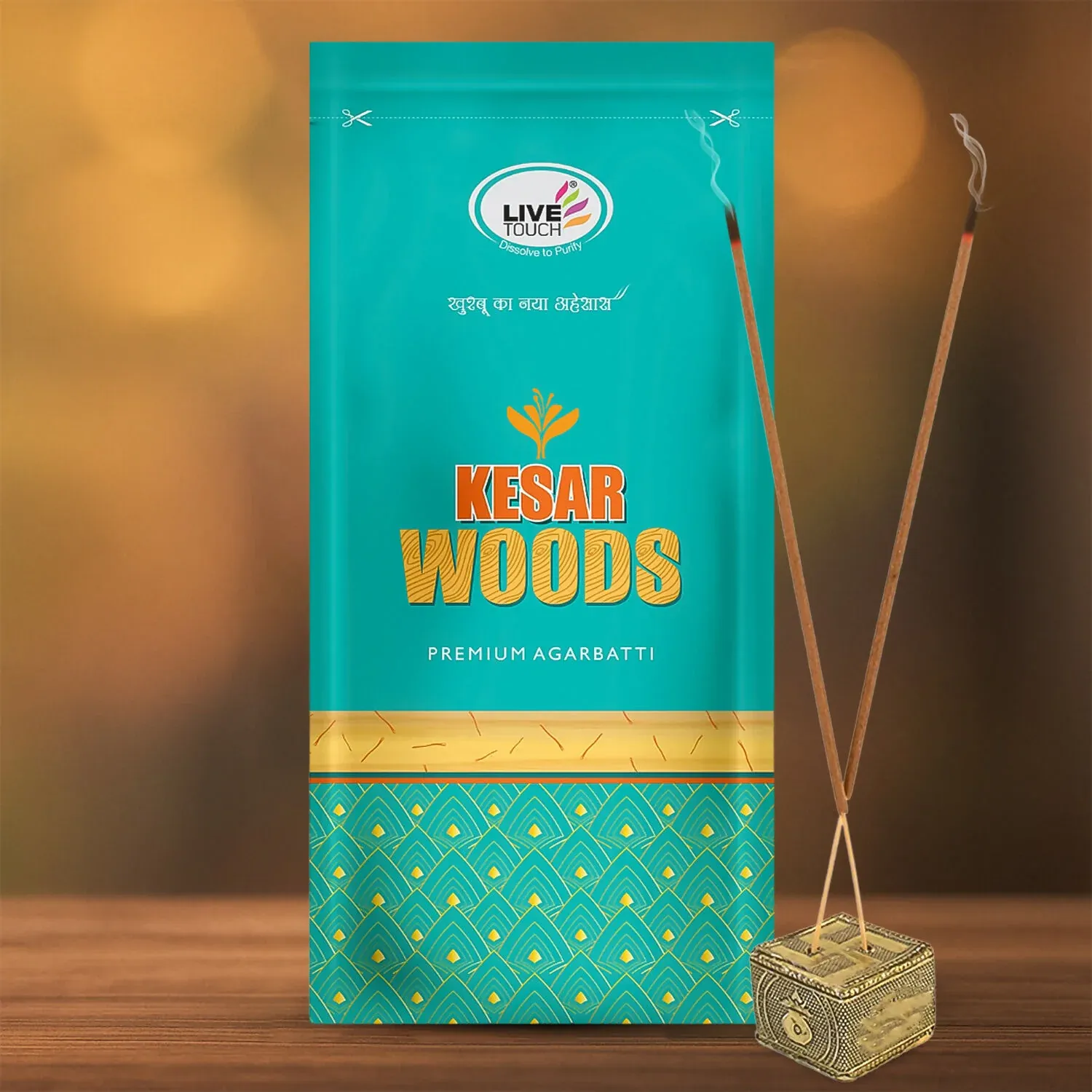 Premium Kesar Woods Incense Sticks – Premium Saffron & Woody Aroma - Buy Online at Alikart