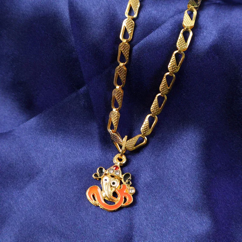 Premium Ganpati Pendant Necklace – Devotional Spiritual Jewelry - Buy Online at Alikart